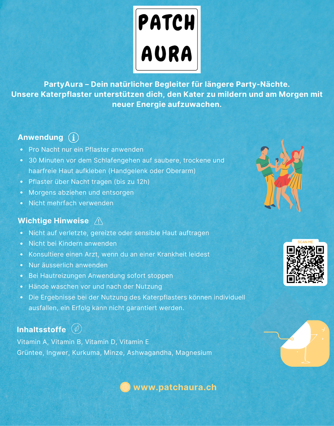 PartyAura Katerpflaster